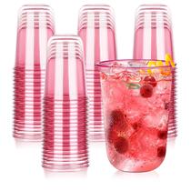 Copos de vinho descartáveis sem haste KesaPlan, 50 unidades, 480 ml, rosa Copos de vinho descartáveis sem haste KesaPlan, 50 unidades, 480 ml, rosa