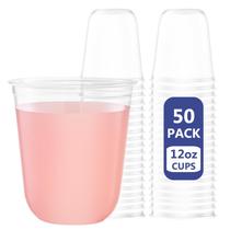 Copos de vinho descartáveis WELLIFE 350ml de plástico transparente 50 unidades Copos de vinho descartáveis WELLIFE 350ml de plástico transparente 50 unidades