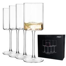 Copos de vinho JYB&XY Hand Blown Crystal, 450 ml, conjunto de 4 Copos de vinho JYB&XY Hand Blown Crystal, 450 ml, conjunto de 4