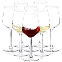 Copos de vinho SHYRC Long Stem 12 onças/350 ml Conjunto de 8 copos transparentes