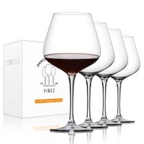 Copos de vinho tinto YIBEZ Crystal 680ml, conjunto de 4 Housewarming