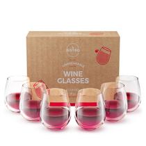 Copos de vinho YO BISTRO Unbreakable Stemless 470ml, conjunto de 6 Copos de vinho YO BISTRO Unbreakable Stemless 470ml, conjunto de 6