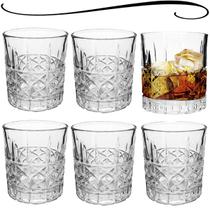 Copos De Whisky Caipirinha 6 Unidades Vidro Luxo Elegante 340mL Copo Para Uisque Bebidas Drinks Sucos - Mimo Style