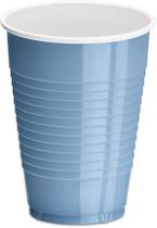 Copos DecorRack de plástico azul claro de 350 ml descartáveis (40 unidades)