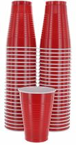 Copos descartáveis Amcrate Red 350mL 12oz - Conjunto de 50