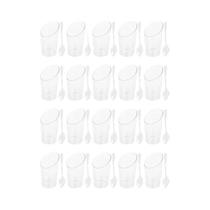 Copos Descartáveis De Mousse, Pudim E Sorvete De 80ml Com Colheres, Pacote Para Piquenique E Festa Copos Descartáveis De Mousse, Pudim E Sorvete De 80ml Com Colheres, Pacote Para Piquenique E Festa