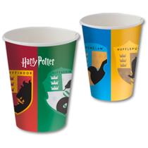 Copos Descartáveis de Papel para Aniversário Comemoração - Harry Potter - 8 Unidades - Festcolor Copos Descartáveis de Papel para Aniversário Comemoração - Harry Potter - 8 Unidades - Festcolor