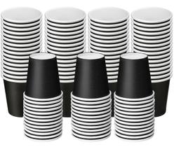 Copos descartáveis de papel Summark 4 oz 100 unidades pretos