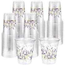 Copos descartáveis de plástico Hushee Floral 480 ml 60 unidades Copos descartáveis de plástico Hushee Floral 480 ml 60 unidades