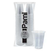 Copos Descartáveis de Plástico PAMI Clear (200ml) - Pacote com 100 Unidades - Sem BPA