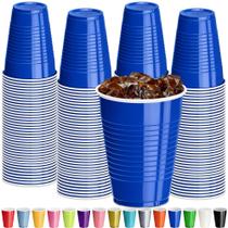 Copos descartáveis DecorRack Blue Plastic 350 ml (120 unidades)