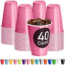 Copos descartáveis DecorRack Pink Plastic 350 ml (40 unidades)