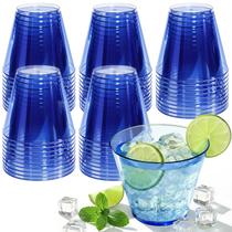 Copos descartáveis Glowserve 266ml de plástico transparente 150 PCS