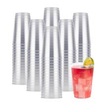 Copos descartáveis Goodluck 12 onças de plástico transparente x200 Copos descartáveis Goodluck 12 onças de plástico transparente x200