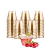 Copos descartáveis JOLLY CHEF Glitter Plastic 150mL, pacote com 100