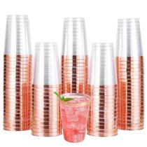 Copos descartáveis JOLLY CHEF Rose Gold 350mL (pacote com 100)