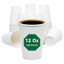 Copos Descartáveis para Café Cxsel 12oz 100 Unidades para Bebidas Quentes e Frias