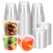 Copos descartáveis para shots de gelatina YEEHAW 148 ml - Pacote com 100 unidades e tampas Copos descartáveis para shots de gelatina YEEHAW 148 ml - Pacote com 100 unidades e tampas