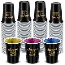 Copos descartáveis Suttmin Cheers to 50 Years 450 ml 50 unidades