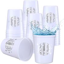Copos Disco Party Favor Uiifan 30 unidades de plástico reutilizável de 500 ml Copos Disco Party Favor Uiifan 30 unidades de plástico reutilizável de 500 ml
