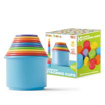 Copos empilháveis KIDSTHRILL Rainbow Colors para crianças de 1 a 3 anos Copos empilháveis KIDSTHRILL Rainbow Colors para crianças de 1 a 3 anos