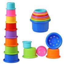 Copos empilháveis Tiny Tinker Educational de 8 peças para bebês de 6 a 12 m Copos empilháveis Tiny Tinker Educational de 8 peças para bebês de 6 a 12 m