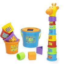 Copos empilháveis Toy FunTime Baby Building Sorting 15 unidades