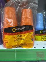 Copos festinha laranja 200ml