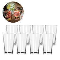 Copos Londres Vidro Resistente 240ML Restaurante Sucos - 8 UN