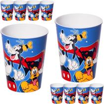 Copos Mickey Festa Intantil Aniversario 10UN Plasutil