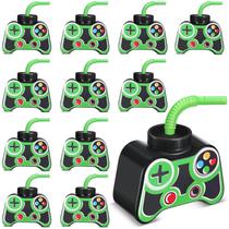Copos Mifoci Video Gaming Party Favor 300 ml com canudo e tampa x12 Copos Mifoci Video Gaming Party Favor 300 ml com canudo e tampa x12