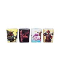 Copos Mini Shot Silver Buffalo Marvel Deadpool 60 ml, pacote com 4 Copos Mini Shot Silver Buffalo Marvel Deadpool 60 ml, pacote com 4