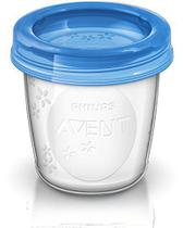 Copos para Armazenamento de Leite Materno 180 ml, Philips Avent, 10 peças, Transparente