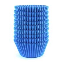 Copos para assar, forros de cupcake, papel azul Warmparty, 300 unidades