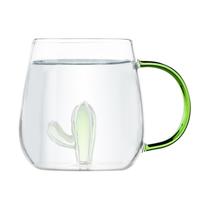 Copos para beber Glassware Caneca de café de vidro Shakven 400mL Copos para beber Glassware Caneca de café de vidro Shakven 400mL