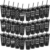 Copos para beber Uiifan 24 onças 30 unidades Motivational Black