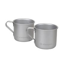 Copos para bebidas Stansport Aluminium Small Silver 60mL, pacote com 2 Copos para bebidas Stansport Aluminium Small Silver 60mL, pacote com 2