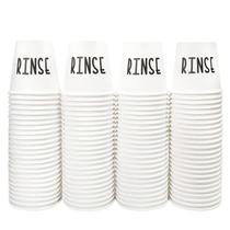 Copos para enxaguatório bucal BONLONG 100, copo de banheiro de 90 ml, RINSE Word