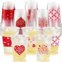 Copos para festa CUPLOOV 12 oz 100 unidades decoração de Dia dos Namorados Copos para festa CUPLOOV 12 oz 100 unidades decoração de Dia dos Namorados