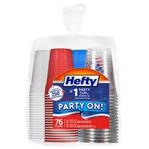 Copos para festa Hefty Party On 76 unidades 473 ml e 532 ml