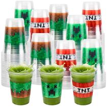 Copos para Festa RXLWYUNLAE 120 unid. 500 ml com Design Pixel Copos para Festa RXLWYUNLAE 120 unid. 500 ml com Design Pixel