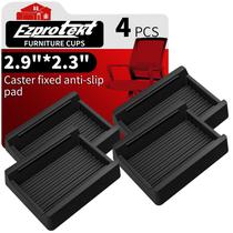 Copos para Móveis Ezprotekt 7,4 x 5,8 cm com Protetor Antiderrapante, 4 Peças