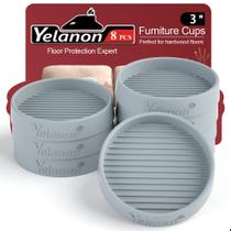 Copos para móveis Yelanon, 8 peças, almofadas antiderrapantes de borracha de 7,5 cm