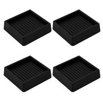 Copos para rodízios de móveis VOCOMO 5 x 5 x 1,5 cm em borracha, 4 unidades