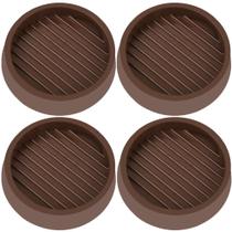 Copos para rodízios de móveis VOCOMO 7,5 x 7,5 cm marrom, pacote com 4 Copos para rodízios de móveis VOCOMO 7,5 x 7,5 cm marrom, pacote com 4