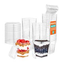 Copos para sobremesa Emporio Kitchen 150 ml, transparentes, sem BPA, 100 unidades