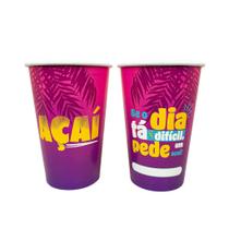 Copos personalizado p/açaí 300ml a01 - 100 und