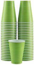 Copos plásticos descartáveis Amcrate de 12 onças Kiwi, pacote com 50