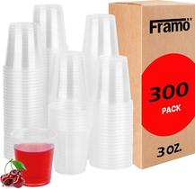 Copos plásticos descartáveis FRAMO 90mL (300 unidades)