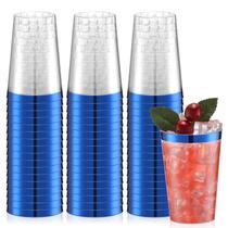Copos plásticos descartáveis Norme 12 onças (350 mL) azuis (50 unidades)